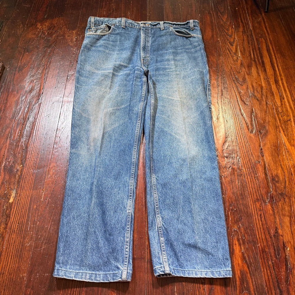 Vintage 1993 Levis 540 Jeans Mens 44x32 Blue Orange Tab Relaxed Straight 90s